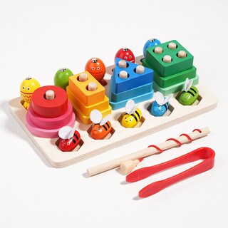 Foto 2 | Foto 2 | Juguete Educativo de Pesca de Abejas y Clasificación de Formas para Niños - Venta Internacional