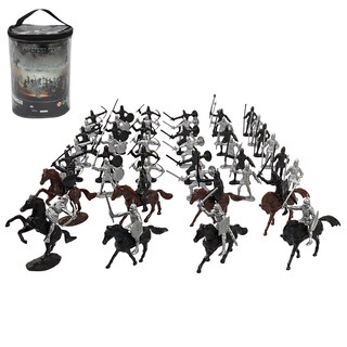 Foto 1 | Foto 1 | Playset Medieval Knight Soldiers And Horses 52 Piezas de Plástico - Venta Internacional