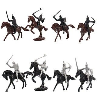 Foto 4 | Foto 4 | Playset Medieval Knight Soldiers And Horses 52 Piezas de Plástico - Venta Internacional