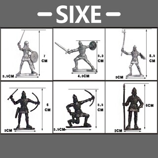 Foto 5 | Foto 5 | Playset Medieval Knight Soldiers And Horses 52 Piezas de Plástico - Venta Internacional