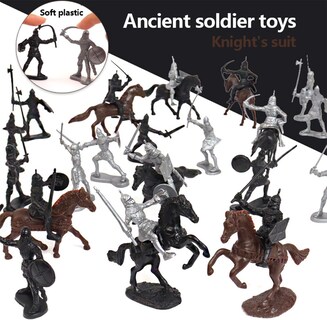 Foto 6 | Foto 6 | Playset Medieval Knight Soldiers And Horses 52 Piezas de Plástico - Venta Internacional