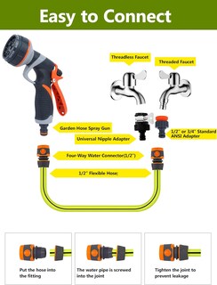 Foto 4 | Foto 4 | Pistola Rociadora para Manguera de Jardín Boquilla de Goma Abs con 8 Patrones - Venta Internacional
