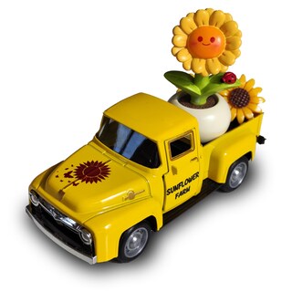 Foto 1 | Foto 1 | Camión Decorativo de Metal Foamworld Vintage con Girasol - Venta Internacional