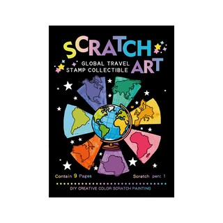 Foto 1 | Foto 1 | Set De Arte Creative Travel Scratch Con Colorido Libro De Arte Para Niños - Venta Internacional.