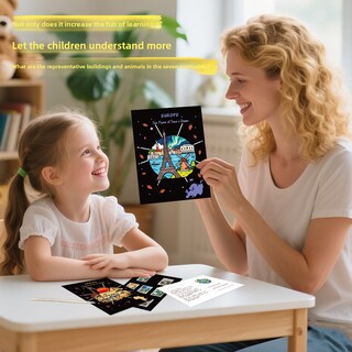 Foto 5 | Foto 5 | Set De Arte Creative Travel Scratch Con Colorido Libro De Arte Para Niños - Venta Internacional.