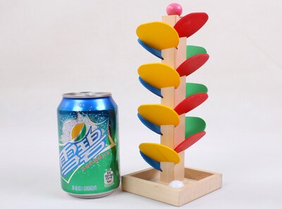 Foto 5 | Foto 5 | Juguete Educativo De Madera Con Forma De Torre De Hojas Juego De Lanzar Bolas - Venta Internacional.
