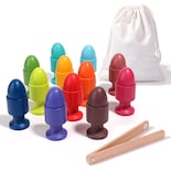 Hueveras Montessori De Madera Con Clasificación De Colores Para Niños Pequeños - Venta Internacional.