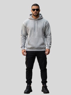 Foto 2 | Foto 2 | Sudadera Hoodie Sud-1021 Gris para Hombre