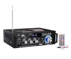 Amplificador Belug Mini Estéreo Bluetooth Función De Karaoke Negro