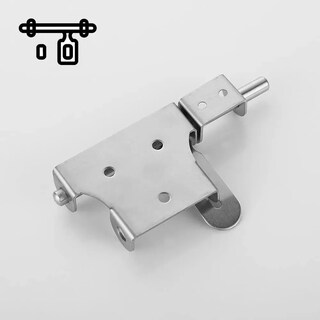 Foto 5 | Foto 5 | Cerrojo Belug Pasador Puerta Cerradura Acero Inoxidable 2 Pcs Plateado