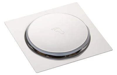 Foto 1 | Foto 1 | Coladera Xtellar Cuadrado De Rebote Acero Inoxidable Brillante