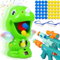 Juego De Tiro De Dinosaurios De Juguete Con Pistolas Con Bomba De Aire Y Bolas De Espuma - Venta Internacional.