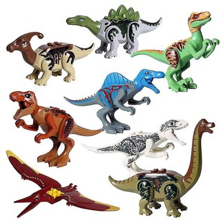 Foto 1 | Foto 1 | Juego De 8 Figuras Con Bloques De Construcción Y Dinosaurios Del Mundo - Venta Internacional.
