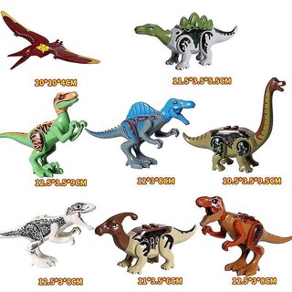 Foto 2 | Foto 2 | Juego De 8 Figuras Con Bloques De Construcción Y Dinosaurios Del Mundo - Venta Internacional.