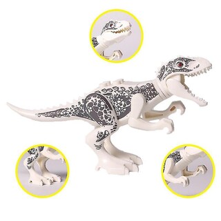 Foto 3 | Foto 3 | Juego De 8 Figuras Con Bloques De Construcción Y Dinosaurios Del Mundo - Venta Internacional.