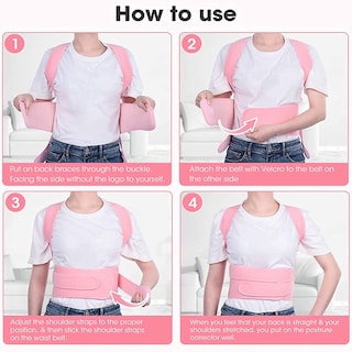 Foto 6 | Foto 6 | Corrector De Postura Para Mujer Con Soporte Ajustable Para La Espalda - Venta Internacional.