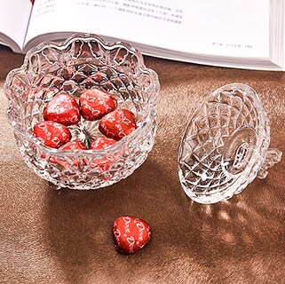 Foto 5 | Foto 5 | Juego De Platos Para Caramelos Cedilis Crystal Glass 270 Ml Con Tapa Paquete De 4 - Venta Internacional.