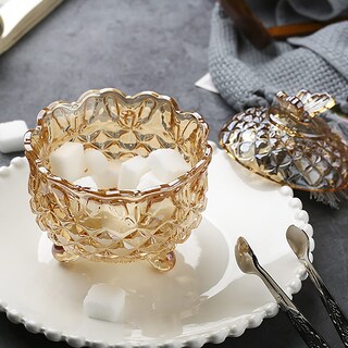 Foto 6 | Foto 6 | Juego De Platos Para Caramelos Cedilis Crystal Glass 270 Ml Con Tapa Paquete De 4 - Venta Internacional.