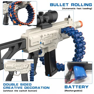 Foto 6 | Foto 6 | Lanzador De Juguete Automático Eléctrico Jakmean Con 100 Dardos De Espuma - Venta Internacional.