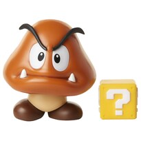 Figura De Acción Super Mario Nintendo 3.1 Goomba Con Bloque De Preguntas - Venta Internacional.