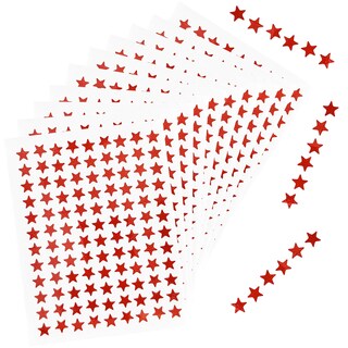 Foto 1 | Foto 1 | Pegatinas Fohola Tiny Red Star 0 3 Cm De Diámetro 1080 Unidades - Venta Internacional.