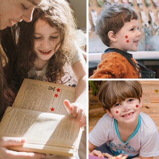 Foto 5 | Foto 5 | Pegatinas Fohola Tiny Red Star 0 3 Cm De Diámetro 1080 Unidades - Venta Internacional.