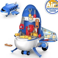 Juguete De Ingeniería Casa De Juegos Para Niños Dibujos Animados Avión Deformado - Venta Internacional.