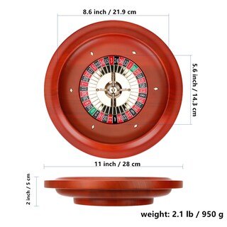 Foto 3 | Foto 3 | Ruleta De Madera Ygebet De 28 Cm De Madera Maciza Con 2 Bolas - Venta Internacional.