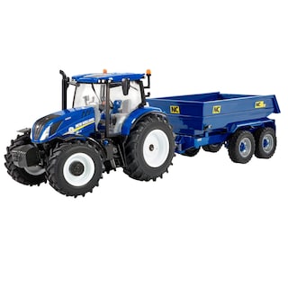 Foto 1 | Foto 1 | Set De Juego: Tractor Británico New Holland T6 Con Tráiler 1:32 - Venta Internacional.