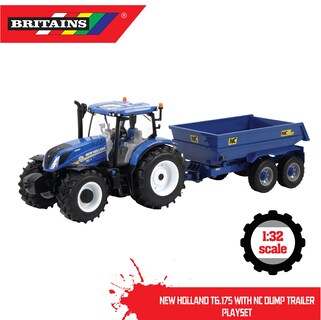 Foto 4 | Foto 4 | Set De Juego: Tractor Británico New Holland T6 Con Tráiler 1:32 - Venta Internacional.