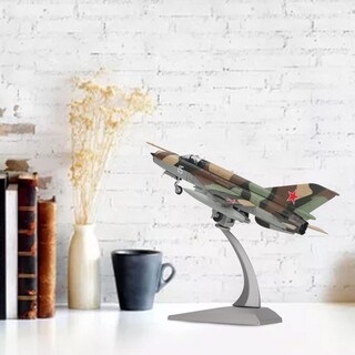 Foto 4 | Foto 4 | Avión De Combate Modelo Mig-21 A Escala 1:72 Moldeado A Presión Con Soporte De Exhibición - Venta Internacional.