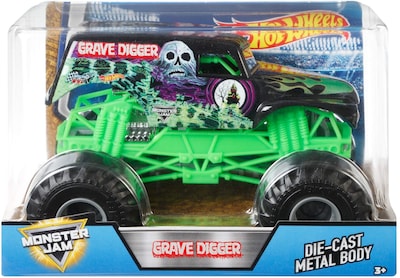 Foto 4 | Foto 4 | Vehículo Fundido Hot Wheels Monster Jam Grave Digger 1:24 - Venta Internacional.