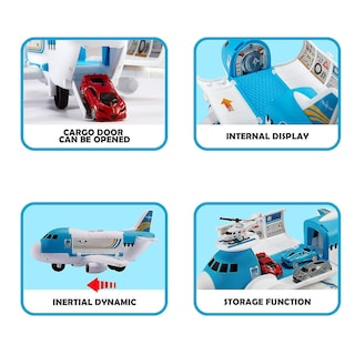 Foto 2 | Foto 2 | Coche De Avión Playset Con Helicóptero Para 3 O Más Niños Y Niñas (azul) - Venta Internacional.