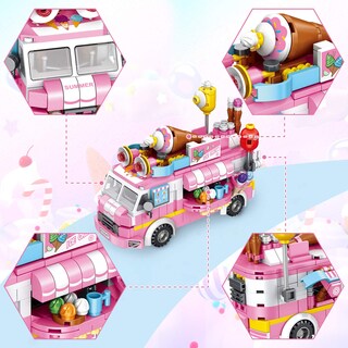 Foto 6 | Foto 6 | Set De Construcción Lukat Stem Ice Cream Trucks 553 Piezas Para Niñas De 6 A 12 Años - Venta Internacional.