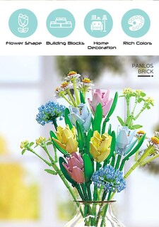 Foto 2 | Foto 2 | Ideas De Bloques De Construcción Ramo De Flores Tulipán Romántico - Venta Internacional.