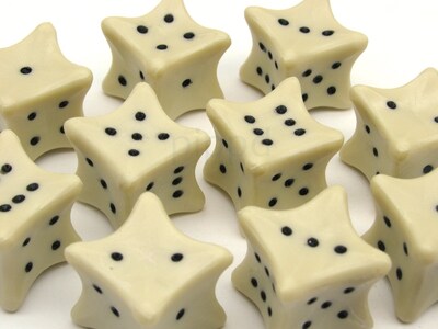 Foto 2 | Foto 2 | Paquete De Dados Koplow Games D6 18 Mm Estilo Hueso (10 Unidades) - Venta Internacional.