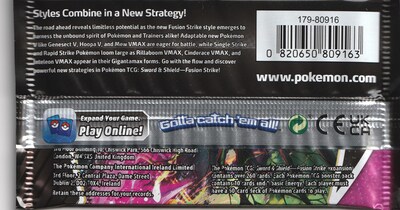 Foto 5 | Foto 5 | Paquete Pokemon Tcg Fusion Strike Booster Con 10 Cartas - Venta Internacional.