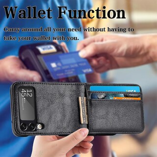 Foto 3 | Foto 3 | Funda De Teléfono Plegable De Piel Sintética Para Samsung Galaxy Z Flip 3 - Venta Internacional.