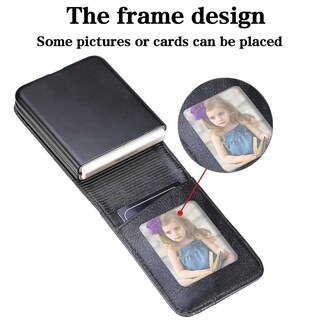 Foto 4 | Foto 4 | Funda De Teléfono Plegable De Piel Sintética Para Samsung Galaxy Z Flip 3 - Venta Internacional.
