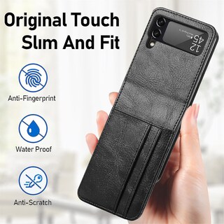 Foto 5 | Foto 5 | Funda De Teléfono Plegable De Piel Sintética Para Samsung Galaxy Z Flip 3 - Venta Internacional.
