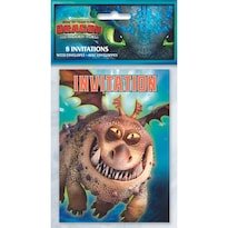 Invitaciones De Fiesta Únicas Sobre Cómo Entrenar A Tu Dragón 8 Unidades - Venta Internacional.