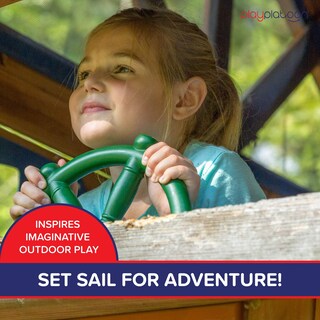 Foto 5 | Foto 5 | Playground Steering Wheel Play Platoon Kids Pirate Ship Color Verde - Venta Internacional.