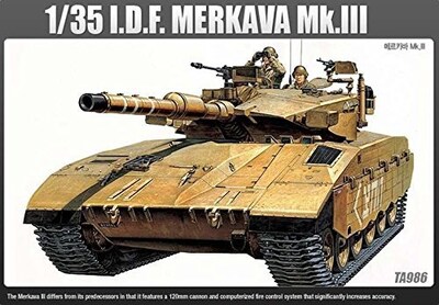 Foto 2 | Foto 2 | Kit De Maquetas De Plástico Tank I.d.f. Merkava Mk.lll Academy 1/35 - Venta Internacional.