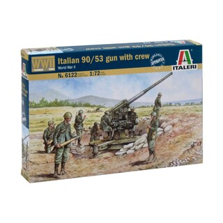 Foto 1 | Foto 1 | Maqueta De Plástico Italeri 6122s Pistola 90/53 De La Segunda Guerra Mundial Escala 1/72 - Venta Internacional.