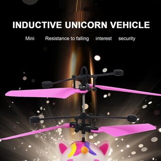 Foto 3 | Foto 3 | Helicóptero Rc De Juguete Magic Flying Unicorn Con Luces Led - Venta Internacional.