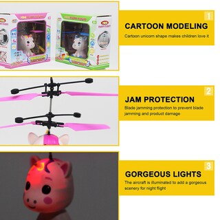 Foto 4 | Foto 4 | Helicóptero Rc De Juguete Magic Flying Unicorn Con Luces Led - Venta Internacional.