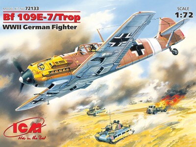 Foto 2 | Foto 2 | Kit De Construcción Icm Models Bf 109e-7/trop A Escala 1/72 Con 43 Piezas - Venta Internacional.