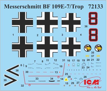 Foto 5 | Foto 5 | Kit De Construcción Icm Models Bf 109e-7/trop A Escala 1/72 Con 43 Piezas - Venta Internacional.