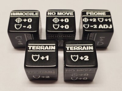 Foto 1 | Foto 1 | Set De Dados: Estadísticas De Battletech Y Modificador De Movimiento Especial X5 - Venta Internacional.