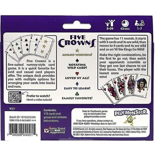 Foto 2 | Foto 2 | Juego De Cartas Enterprise Five Crowns Rummy Style De Más De 8 Años - Venta Internacional.